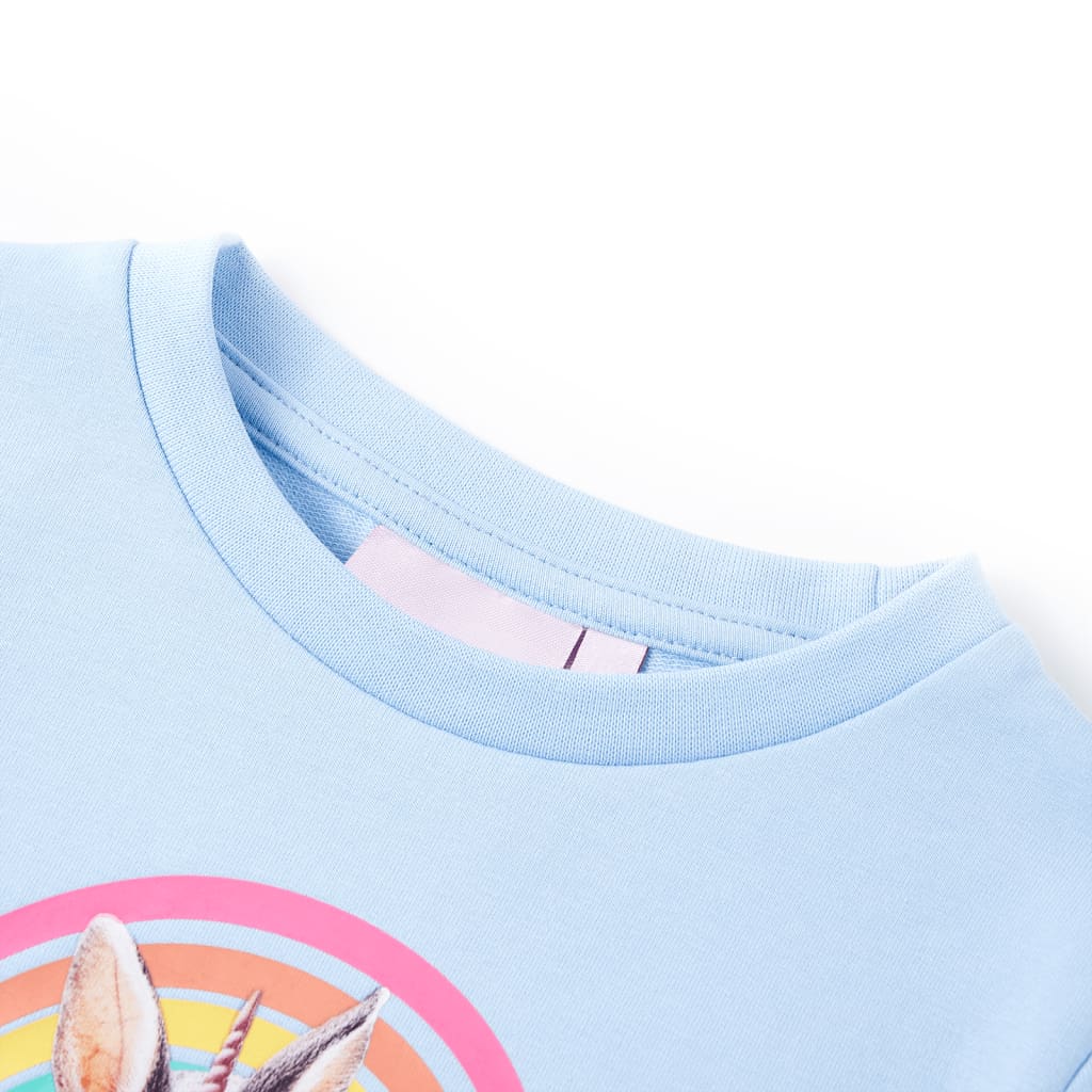 Pull pour enfants Vidaxl 128 bleu clair