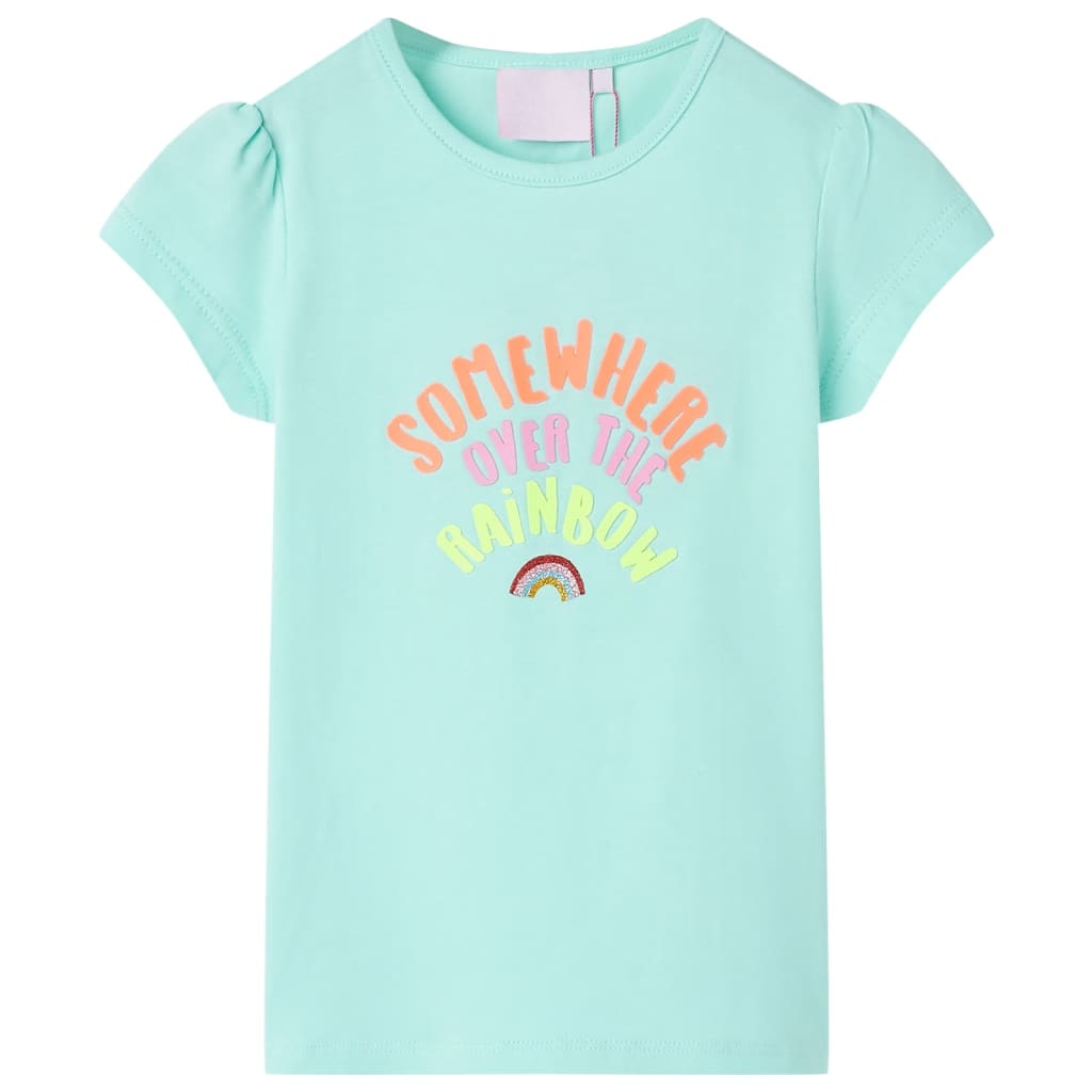 Vidaxl Child's Shirt 128 Light Sea Blue