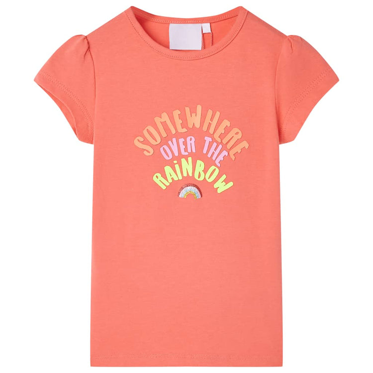 Vidaxl Child's Shirt 116 Coral coloré