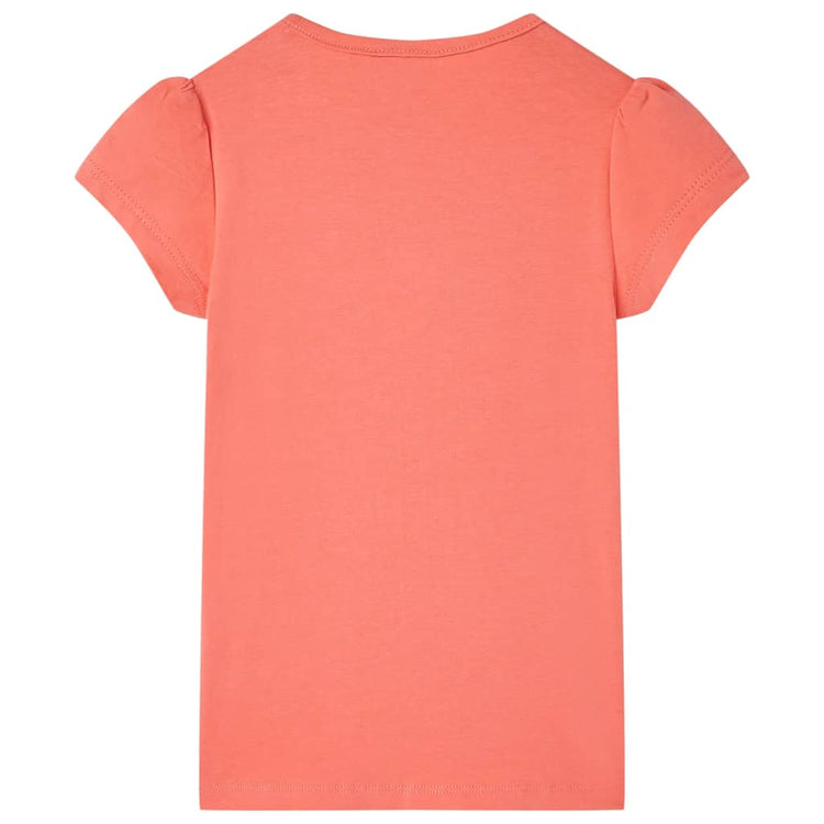 Vidaxl Child's Shirt 128 Coral coloré