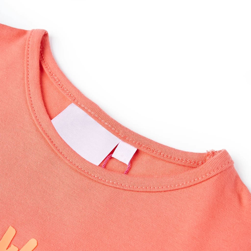 Vidaxl Child's Shirt 128 Coral coloré