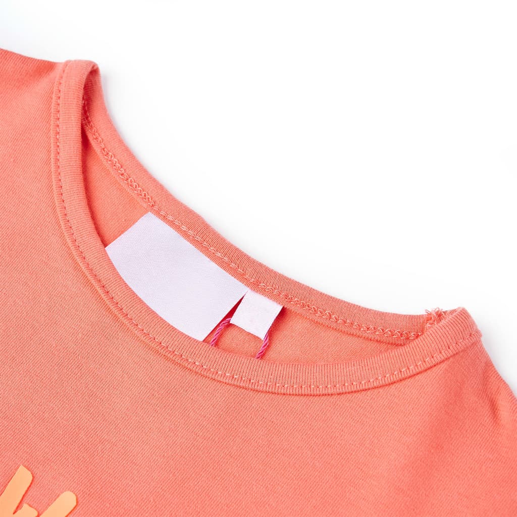 Vidaxl Child's Shirt 140 Coral coloré