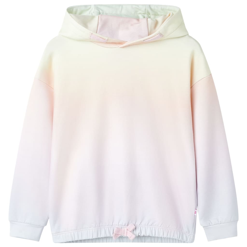 Pull pour enfants vidaxl avec capuche 104 étoiles blanc