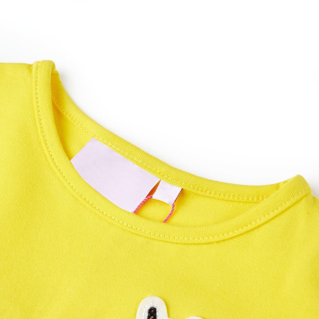 Vidaxl Child's Shirt 104 jaune vif
