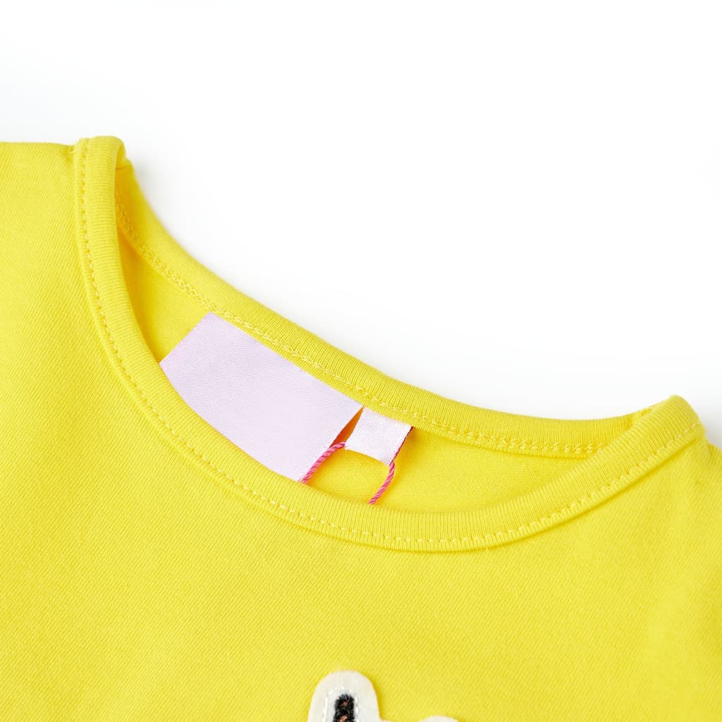 Vidaxl Child's Shirt 116 jaune vif