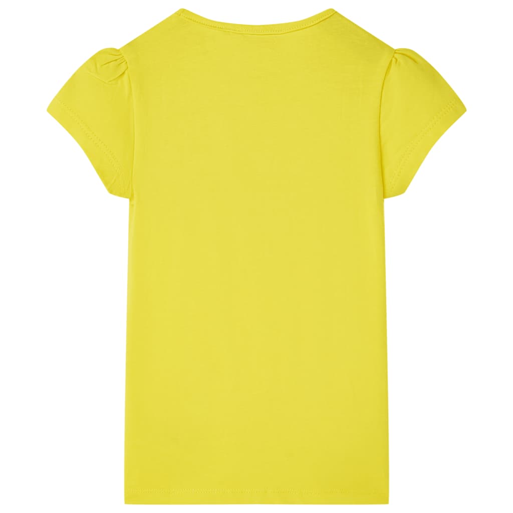 Vidaxl Child's Shirt 128 jaune vif
