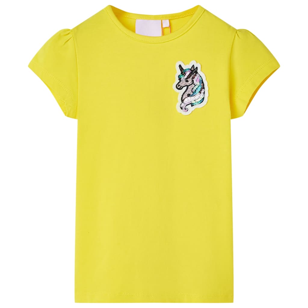 Vidaxl Child's Shirt 140 jaune vif