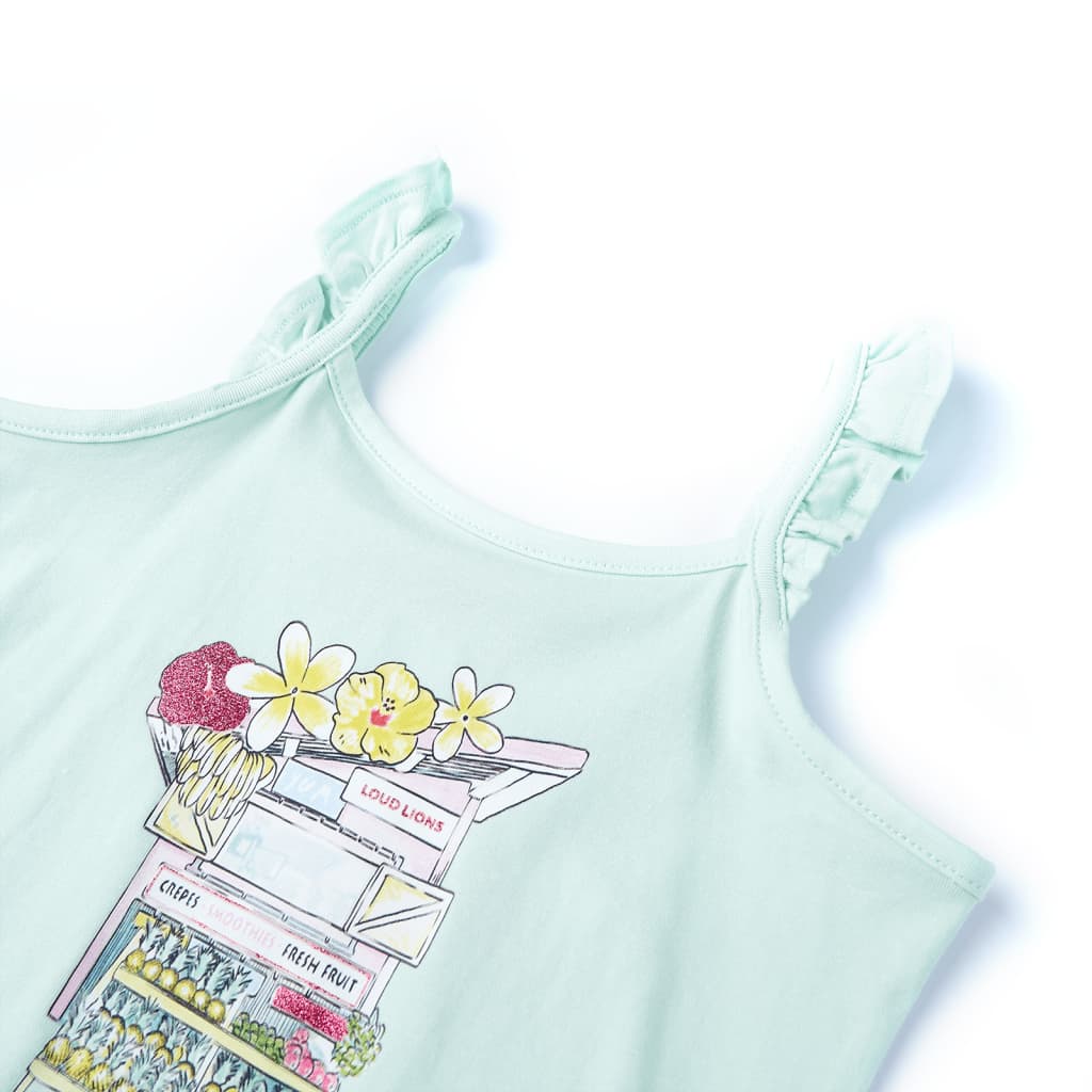 Vidaxl Children's Top 140 Light Mint -Colored