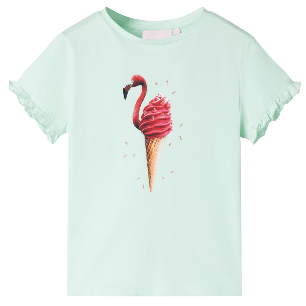Vidaxl Child's Shirt 116 Light Mint