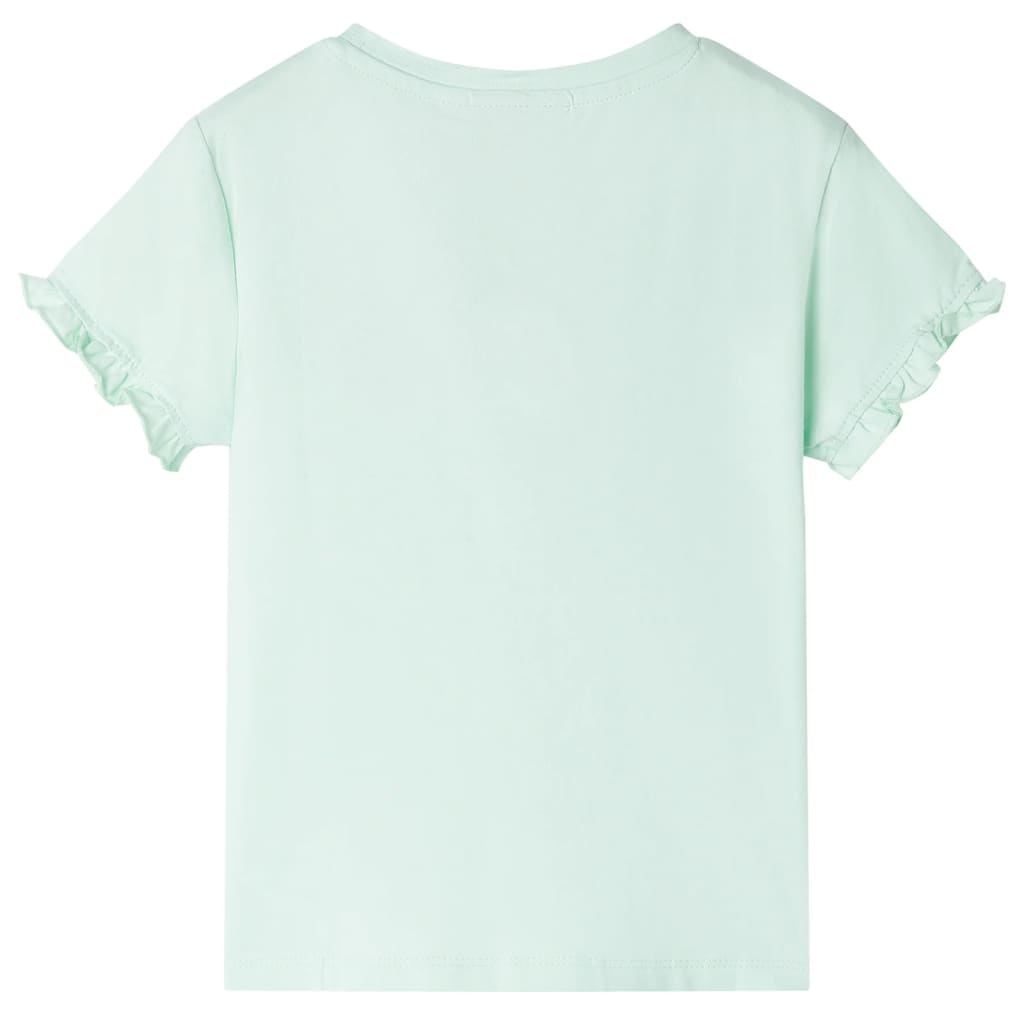 Vidaxl Child's Shirt 116 Light Mint