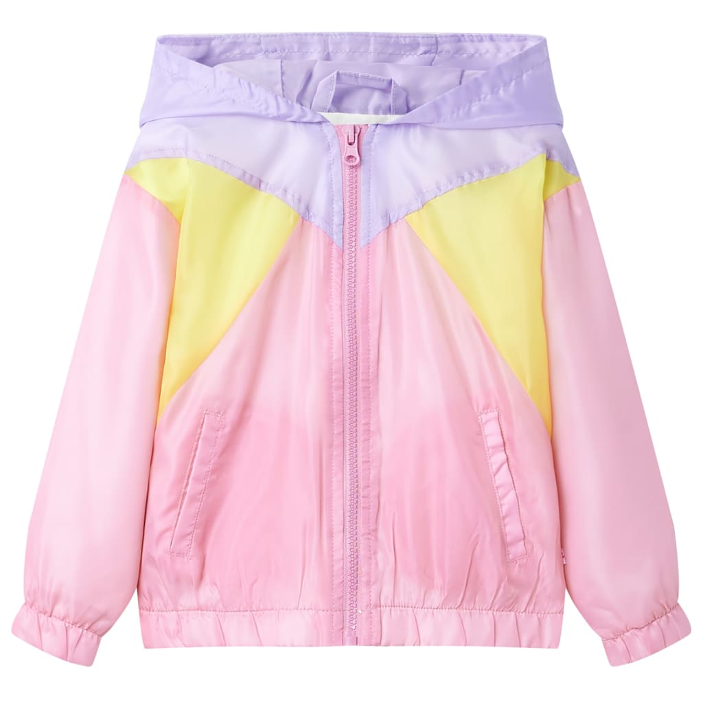 Veste pour enfants vidaxl avec capuche et fermeture à glissière 104 multi-colorants