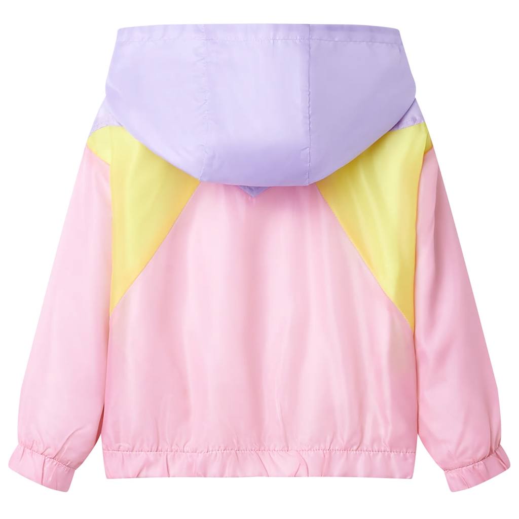 Veste pour enfants Vidaxl avec capuche et fermeture à glissière 116 multi-colorants