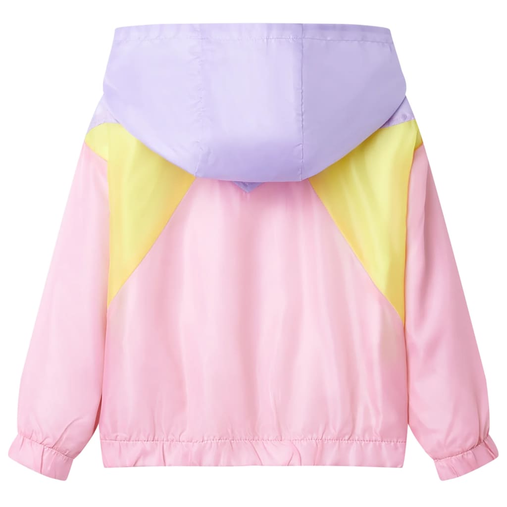 Veste pour enfants Vidaxl avec capuche et fermeture à glissière 140 multi-colorants