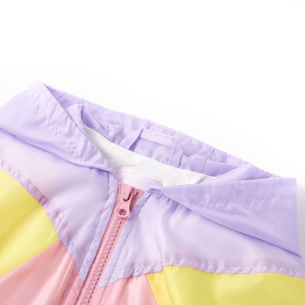 Veste pour enfants Vidaxl avec capuche et fermeture à glissière 140 multi-colorants