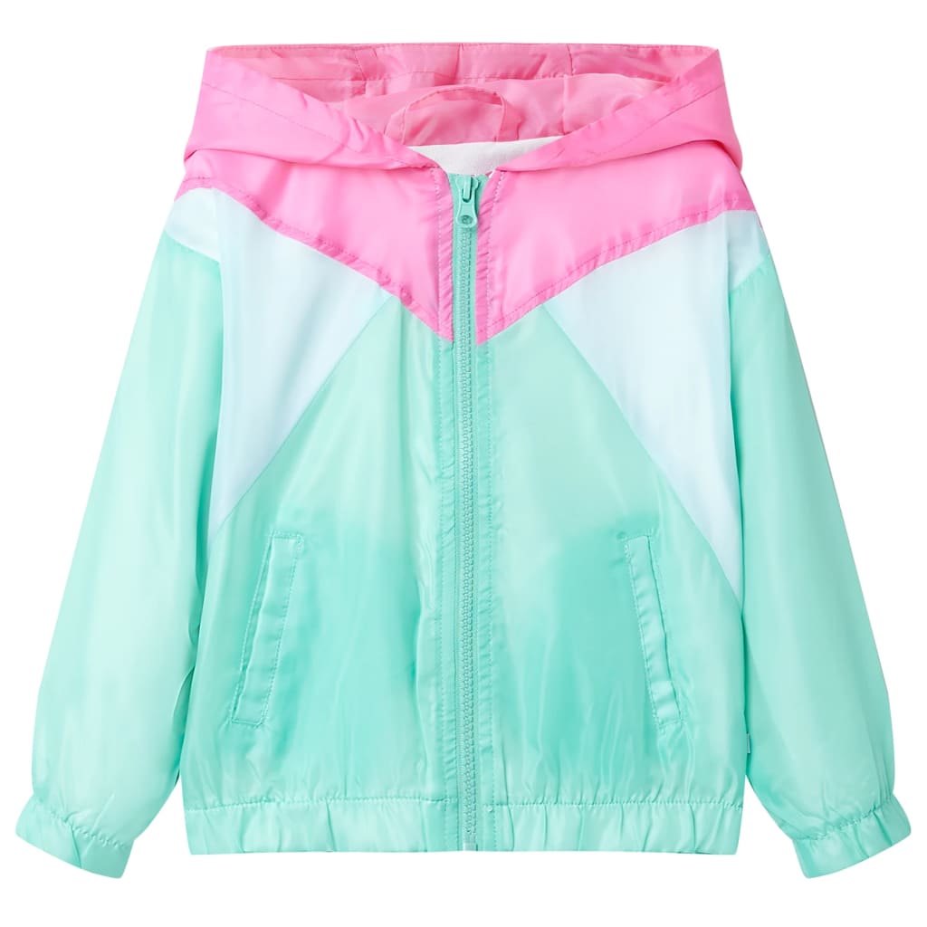 Veste pour enfants vidaxl avec capuche et fermeture à glissière 104 multi-colorants