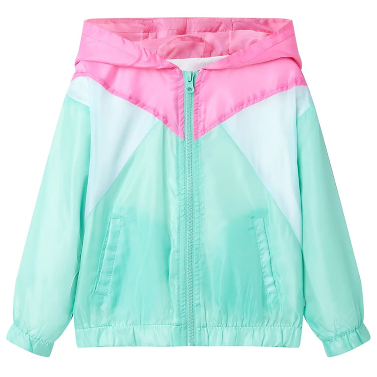 Veste pour enfants vidaxl avec capuche et fermeture à glissière 104 multi-colorants