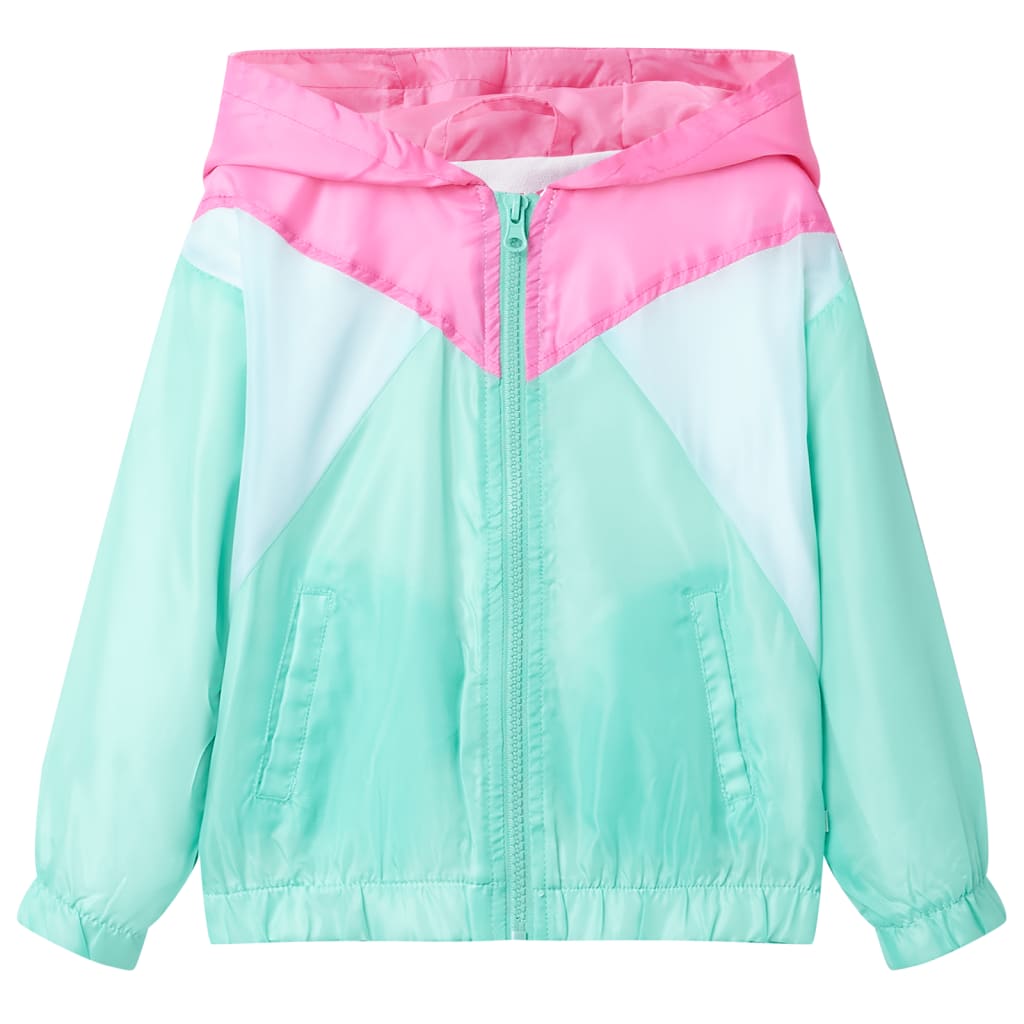 Veste pour enfants Vidaxl avec capuche et fermeture à glissière 140 multi-colorants