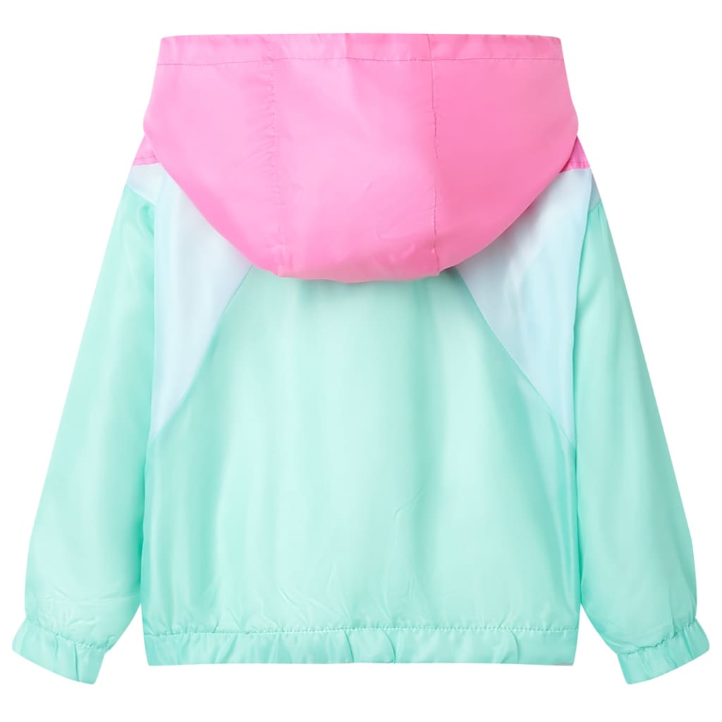 Veste pour enfants Vidaxl avec capuche et fermeture à glissière 140 multi-colorants