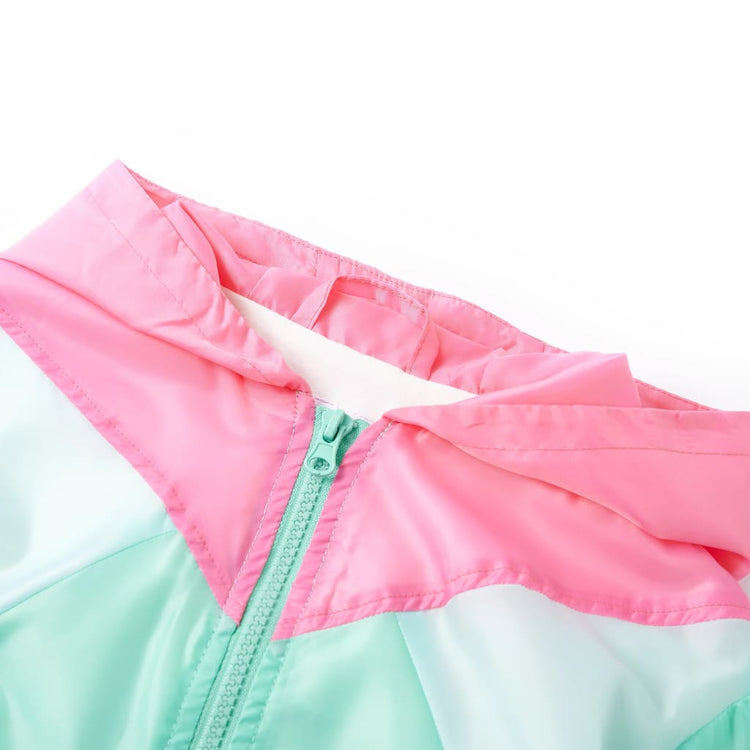 Veste pour enfants Vidaxl avec capuche et fermeture à glissière 140 multi-colorants