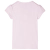 Vidaxl Child's Shirt with Cap Sleeves 92 Rose douce