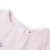 Vidaxl Child's Shirt with Cap Sleeves 128 Rose doux