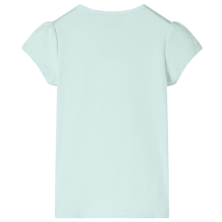 Vidaxl Children's Shirt with Cap Sleeves 104 Couleur de menthe claire