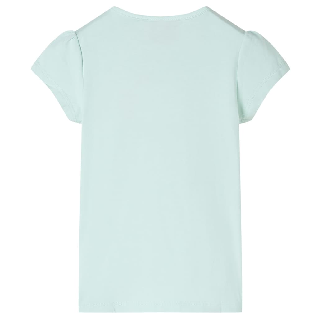 Vidaxl Children's Shirt with Cap Manneves 128 Couleur de menthe claire