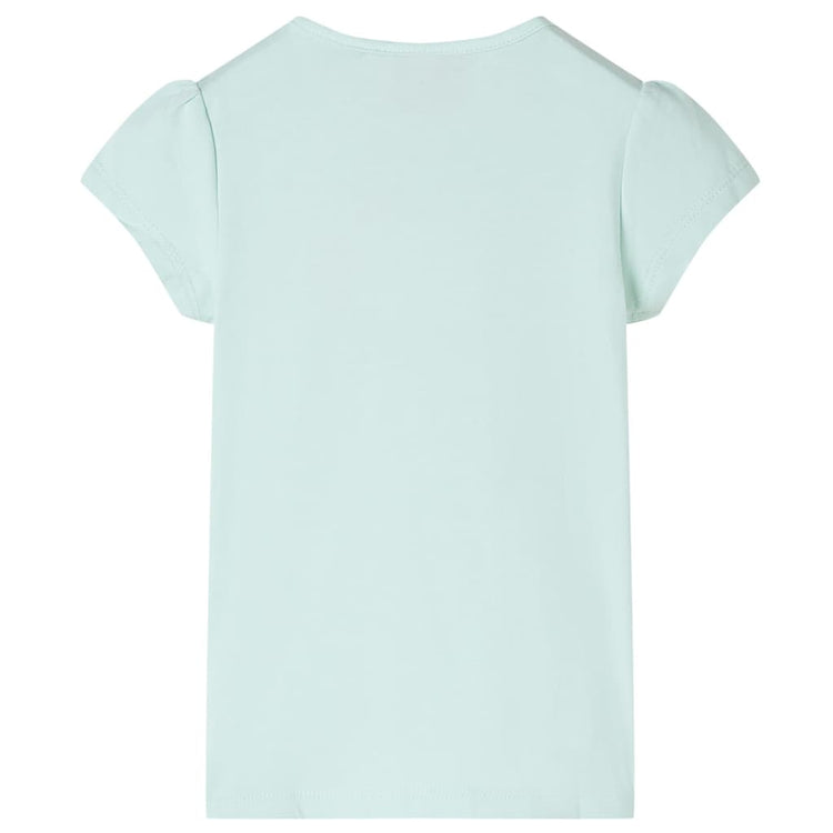 Vidaxl Children's Shirt with Cap Manneves 128 Couleur de menthe claire