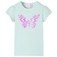 Vidaxl Children's Shirt with Cap Manneves 140 Couleur de menthe claire