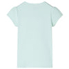 Vidaxl Children's Shirt with Cap Manneves 140 Couleur de menthe claire