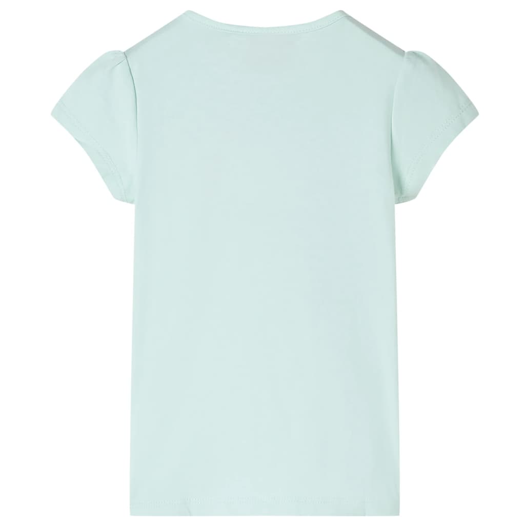 Vidaxl Children's Shirt with Cap Manneves 140 Couleur de menthe claire