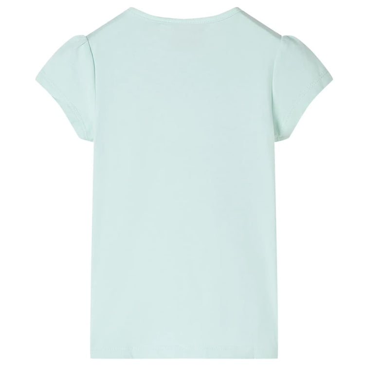 Vidaxl Children's Shirt with Cap Manneves 140 Couleur de menthe claire