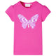 Vidaxl Children's Shirt with Cap Sleeves 140 Rose foncé