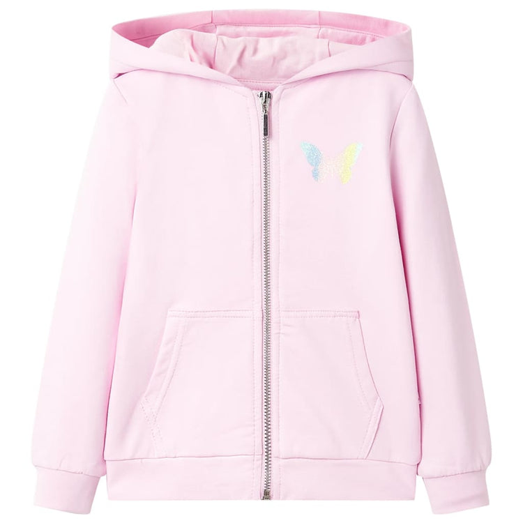 Vidaxl gilet pour enfants avec capuche 104 rose clair