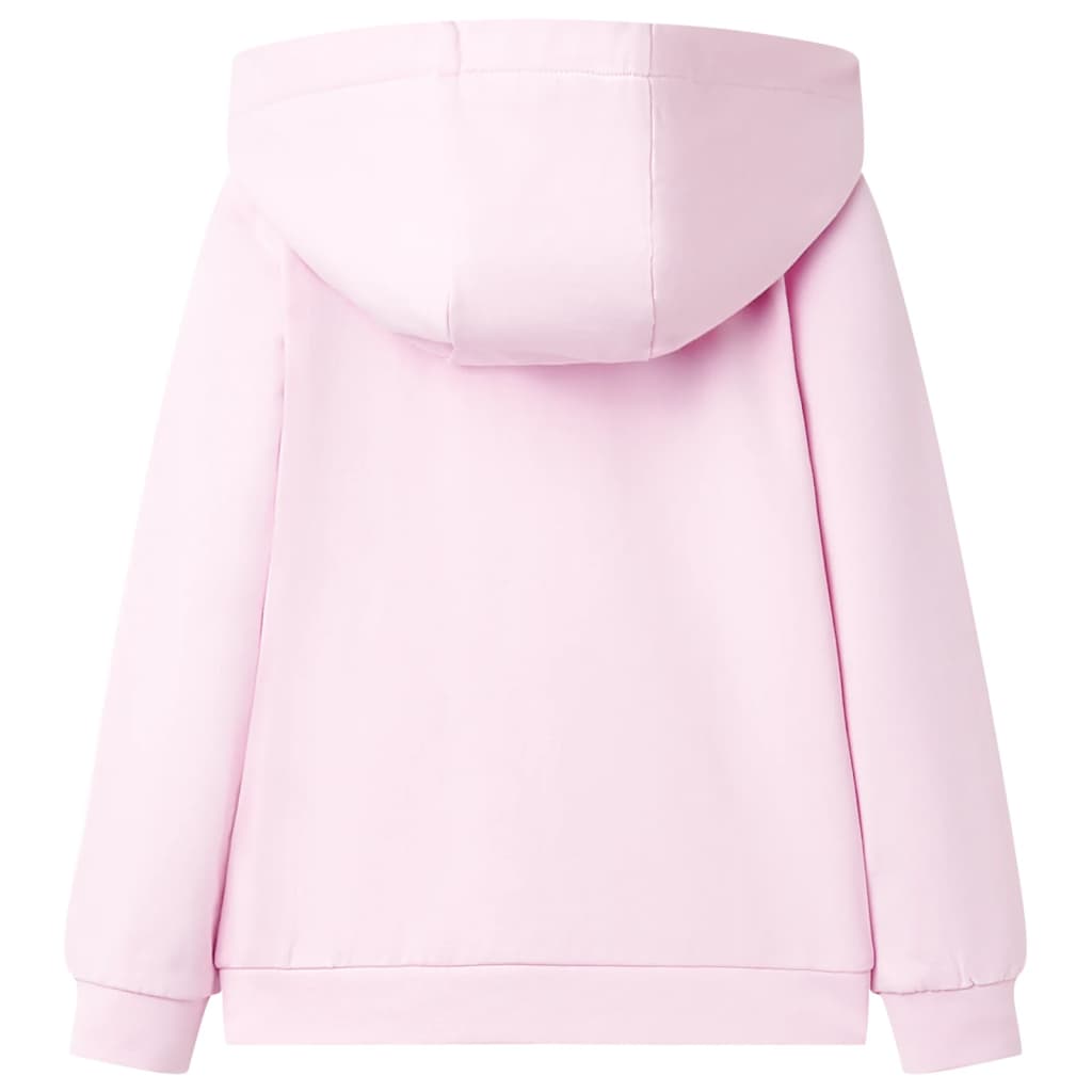 Vidaxl gilet pour enfants avec capuche 104 rose clair