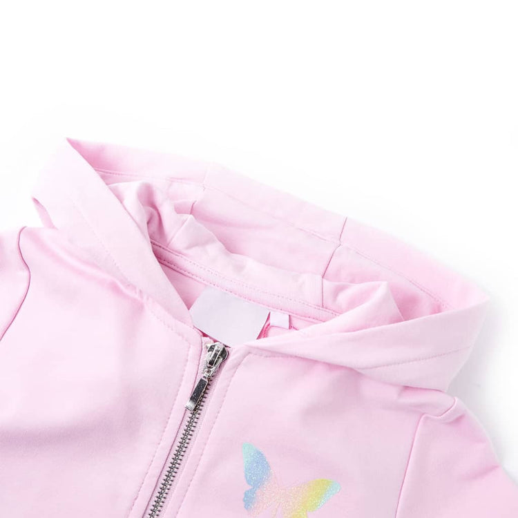 Vidaxl gilet pour enfants avec capuche 104 rose clair