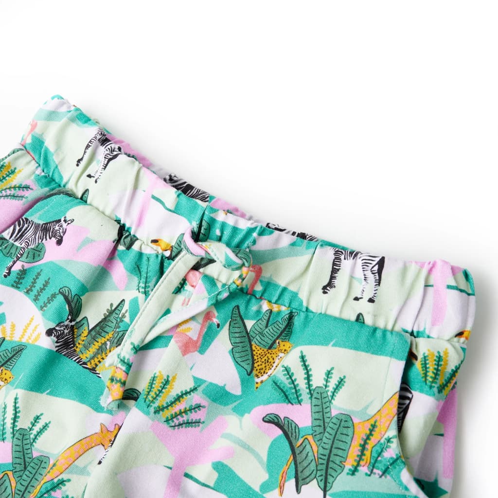Short pour enfants vidaxl avec Trekoord 140 Light Mint -Colored
