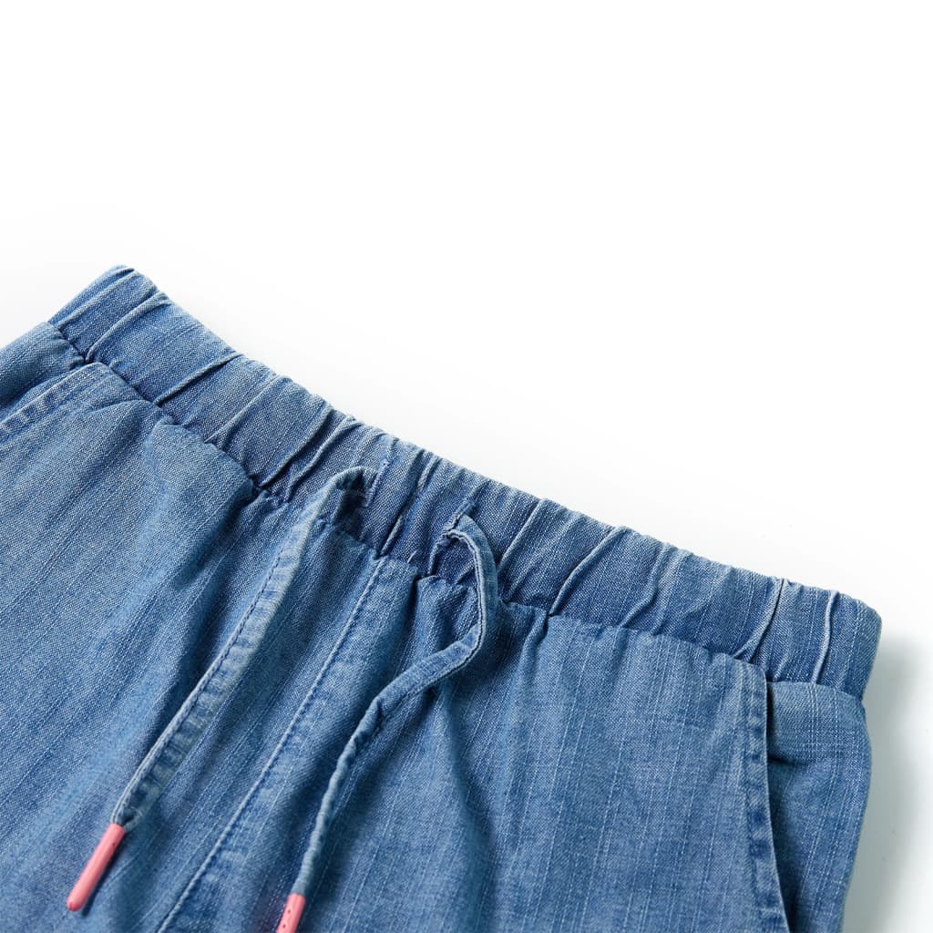 Vidaxl Child's Short 128 Denim bleu