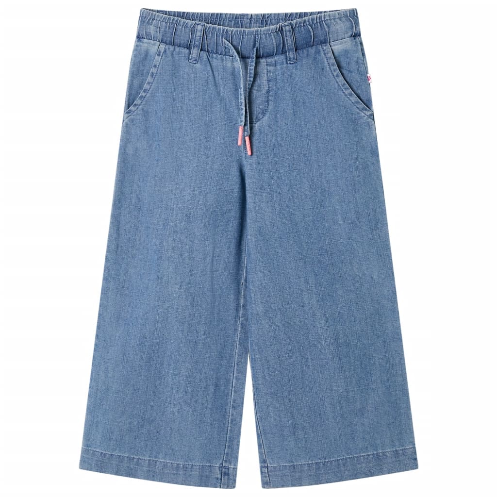 Vidaxl Kinderbroek 128 Denim bleu