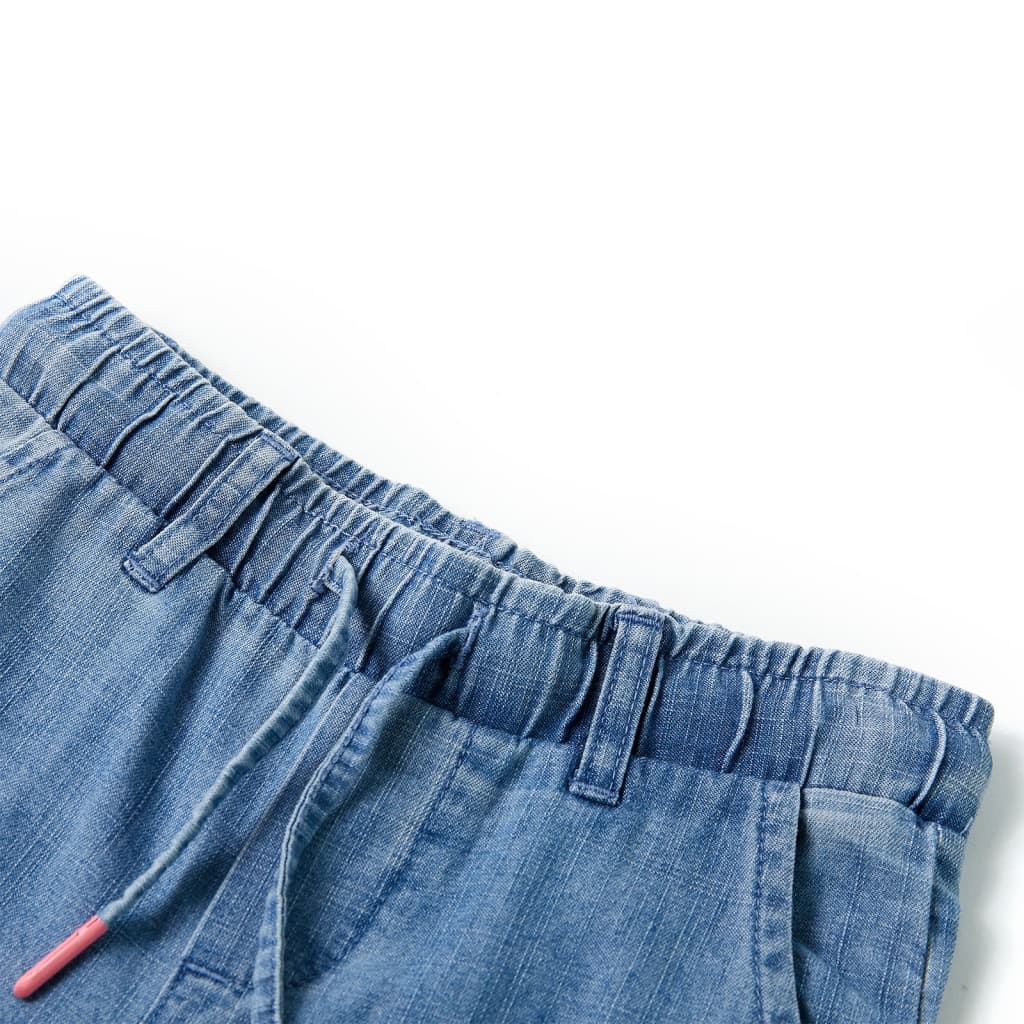 Vidaxl Kinderbroek 128 Denim bleu