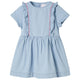 Vidaxl Robe pour enfants avec volants 140 bleu doux