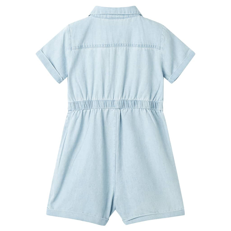 Vidaxl Kindersesie avec des manches courtes 92 bleu doux