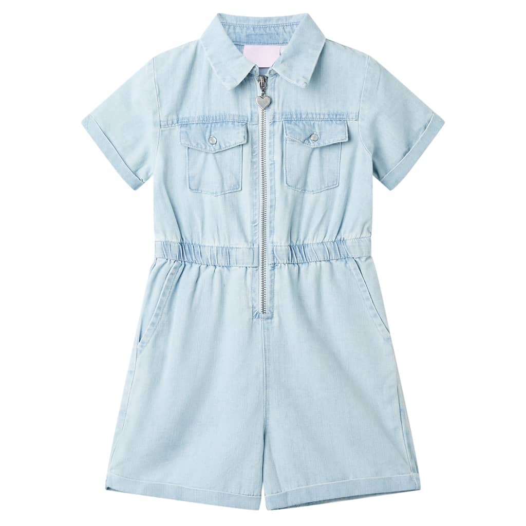 Vidaxl Diseases pour enfants avec des manches courtes 104 bleu doux