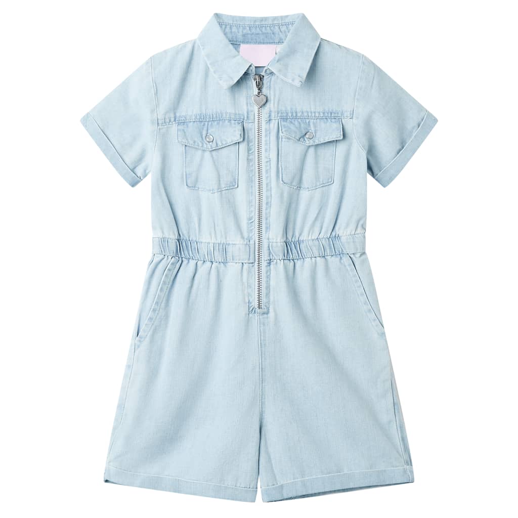 Unités pour enfants vidaxl avec manches courtes 128 bleu doux