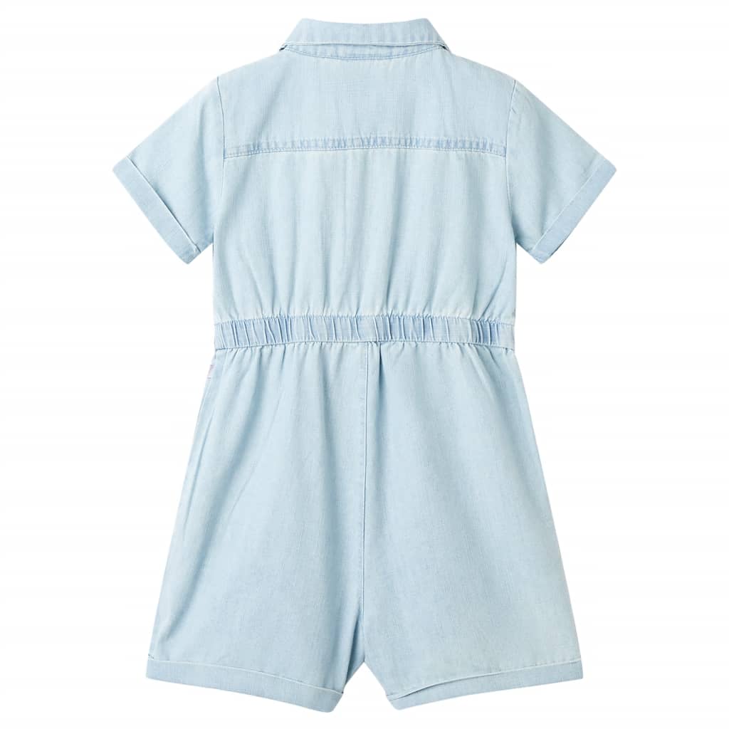Unités pour enfants vidaxl avec manches courtes 128 bleu doux
