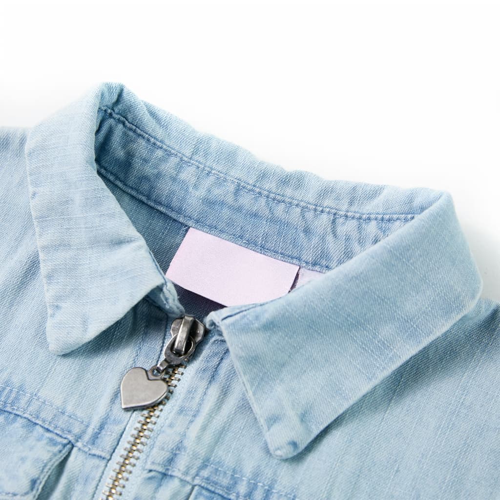 Unités pour enfants vidaxl avec manches courtes 128 bleu doux