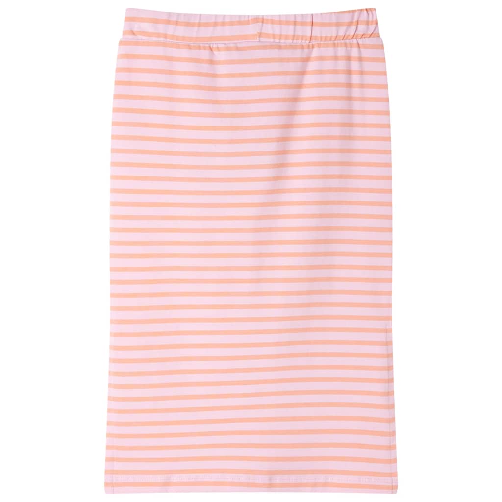 Vidaxl Jupe pour enfants droite avec rayures 104 rose