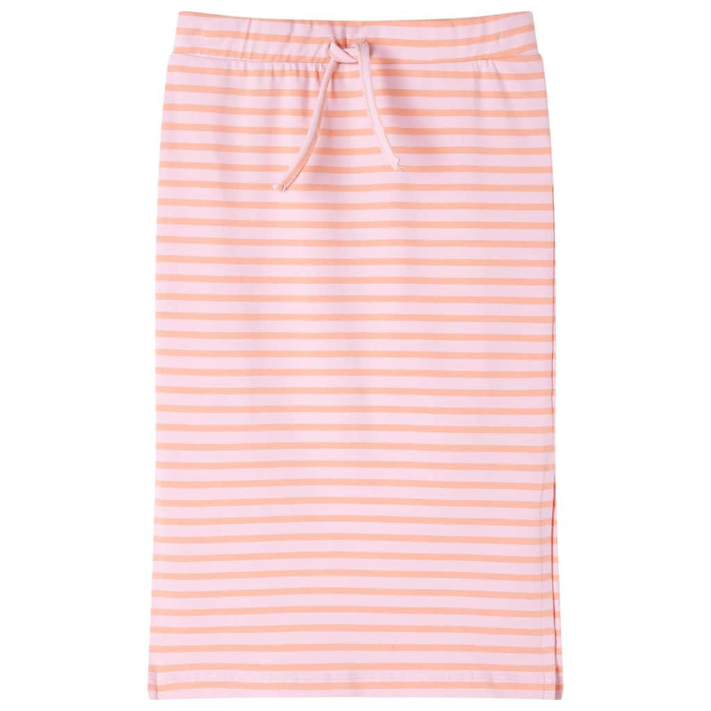 Vidaxl Jupe pour enfants droite avec rayures 128 rose