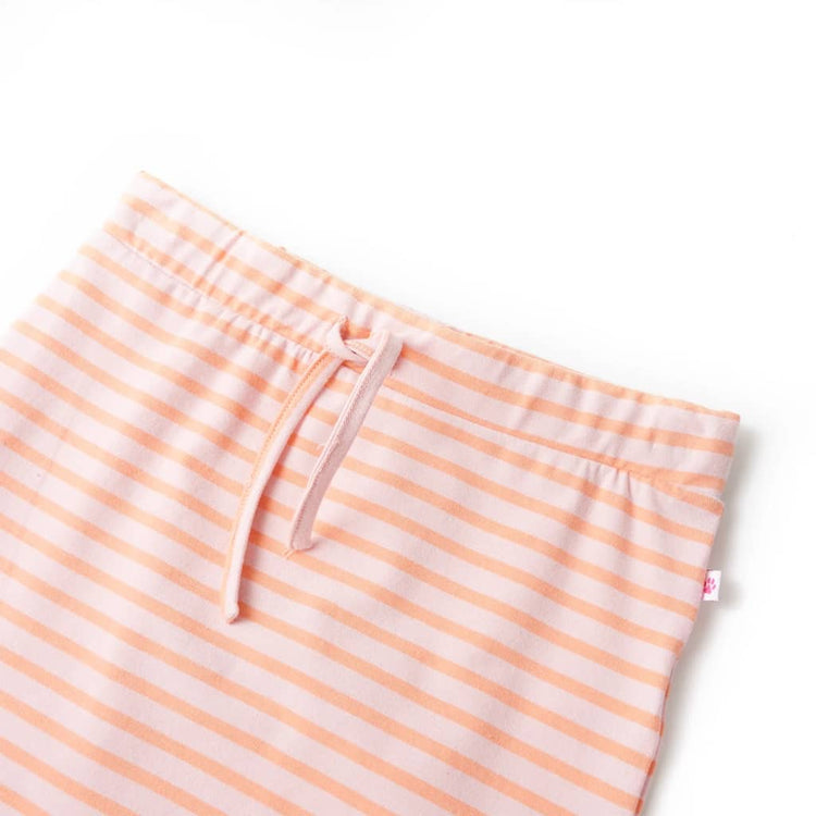 Vidaxl Jupe pour enfants droite avec rayures 128 rose