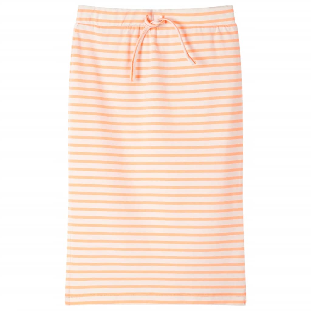Vidaxl Jupe pour enfants droite avec rayures 92 orange fluorescent